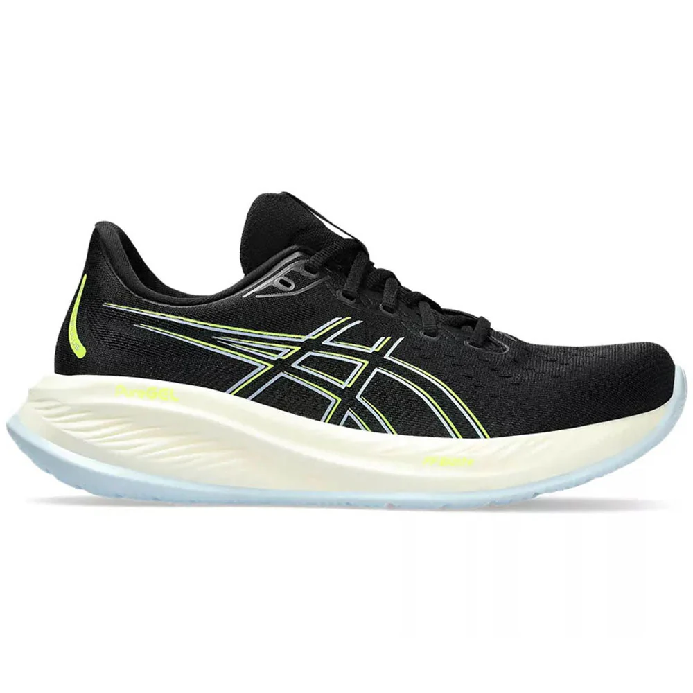 Men's Asics Gel-Cumulus 26, Black/Safety Yellow, 9.5 D Medium
