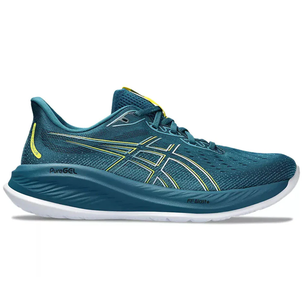 Men's Asics Gel-Cumulus 26, Evening Teal/Bright Yellow, 11 D Medium