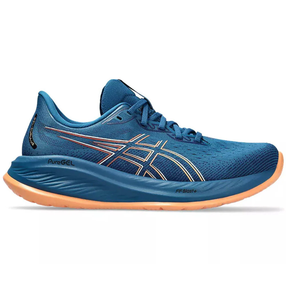 Men's Asics Gel-Cumulus 26, Rich Navy/Faded Orange, 8.5 D Medium