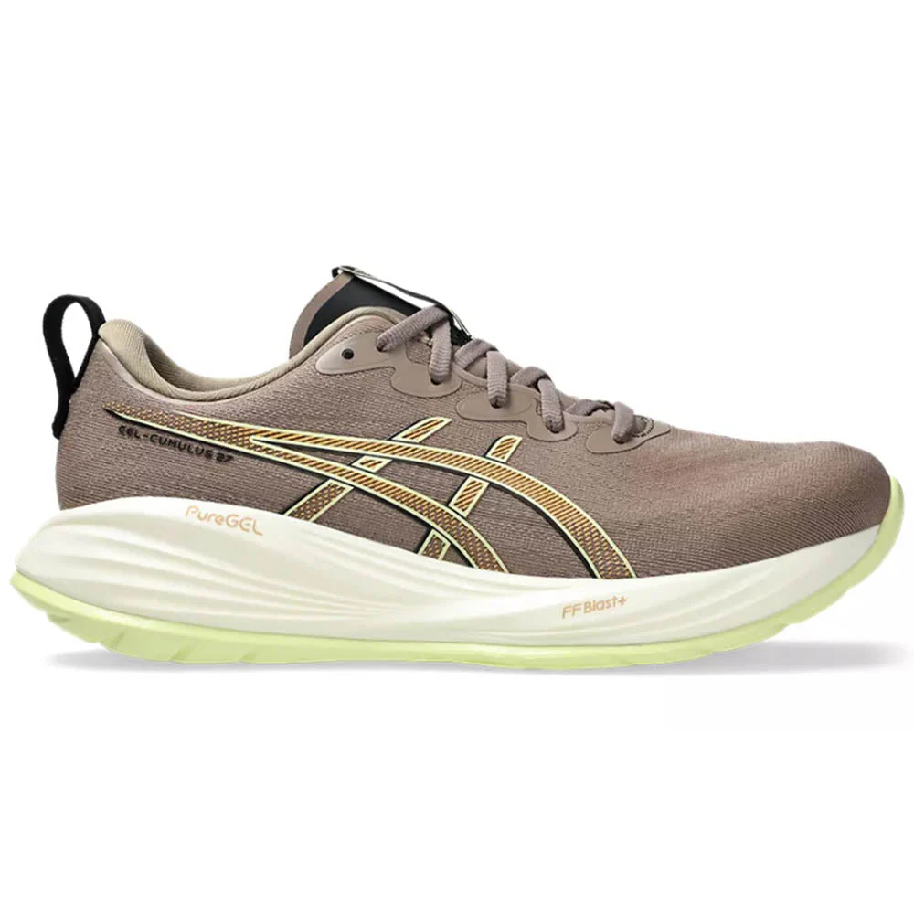 Men's Asics Gel-Cumulus 27, Taupe Grey/Black, 8 4E Extra Wide