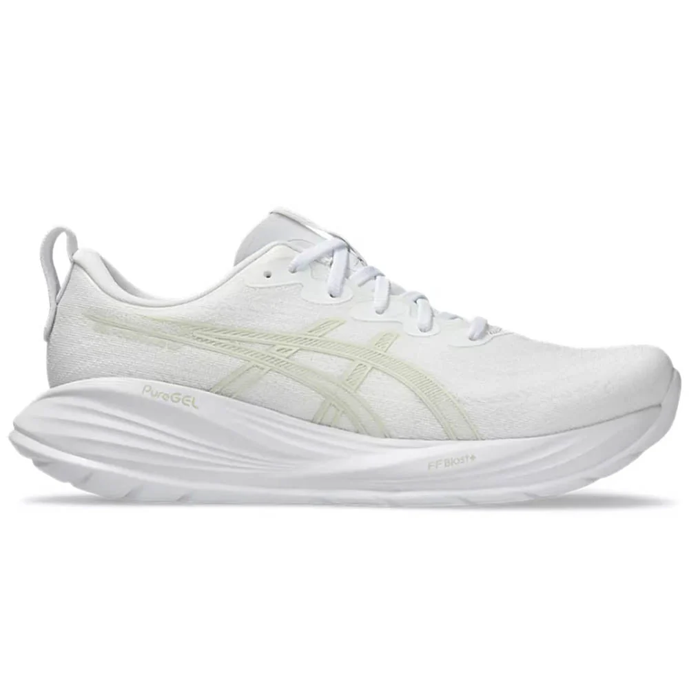 Men's Asics Gel-Cumulus 27, White/Lake Grey, 8.5 D Medium