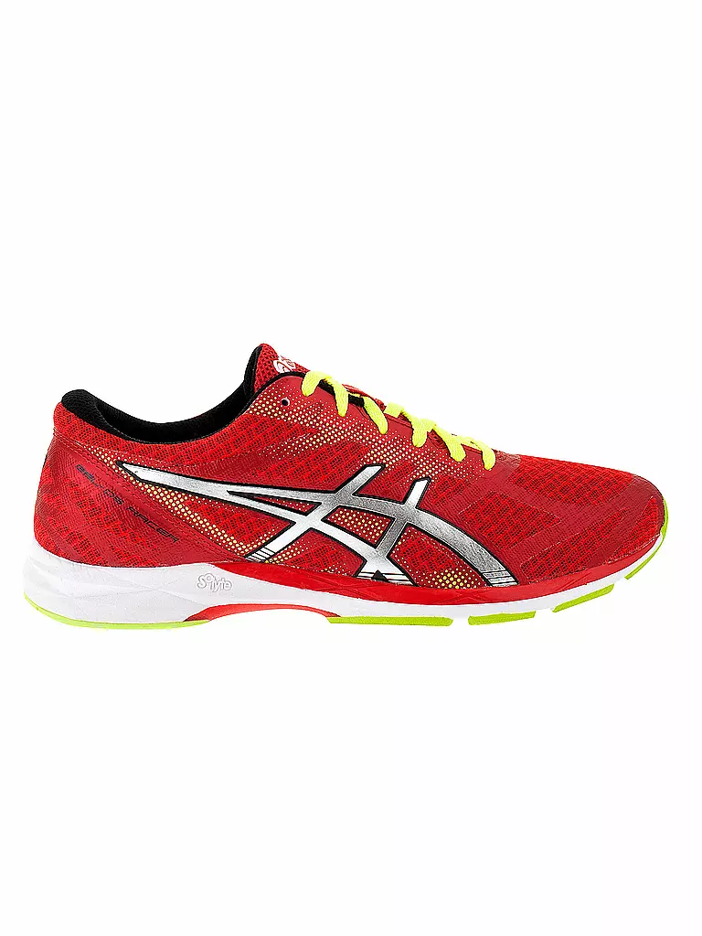 Men's Asics Gel-DS Racer 10, Red/Lightning/Flash Yellow, 12 D Medium
