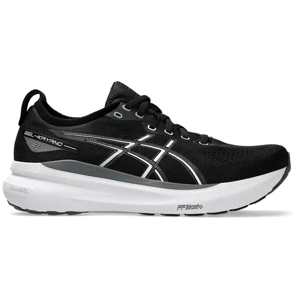 Men's Asics Gel-Kayano 31, Black/White, 10.5 D Medium