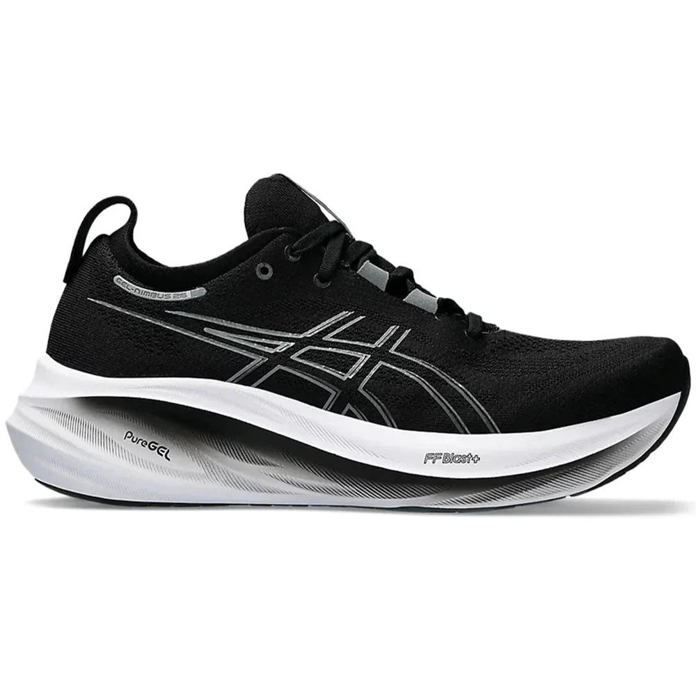 Men's Asics Gel-Nimbus 26, Black/Graphite Grey, 14 4E Extra Wide