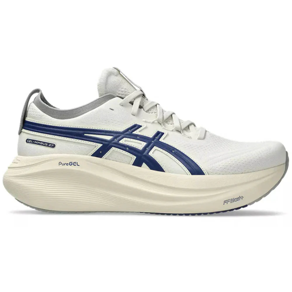 Men's Asics Gel-Nimbus 27 ATC, Birch/Indigo Blue, 9.5 D Medium