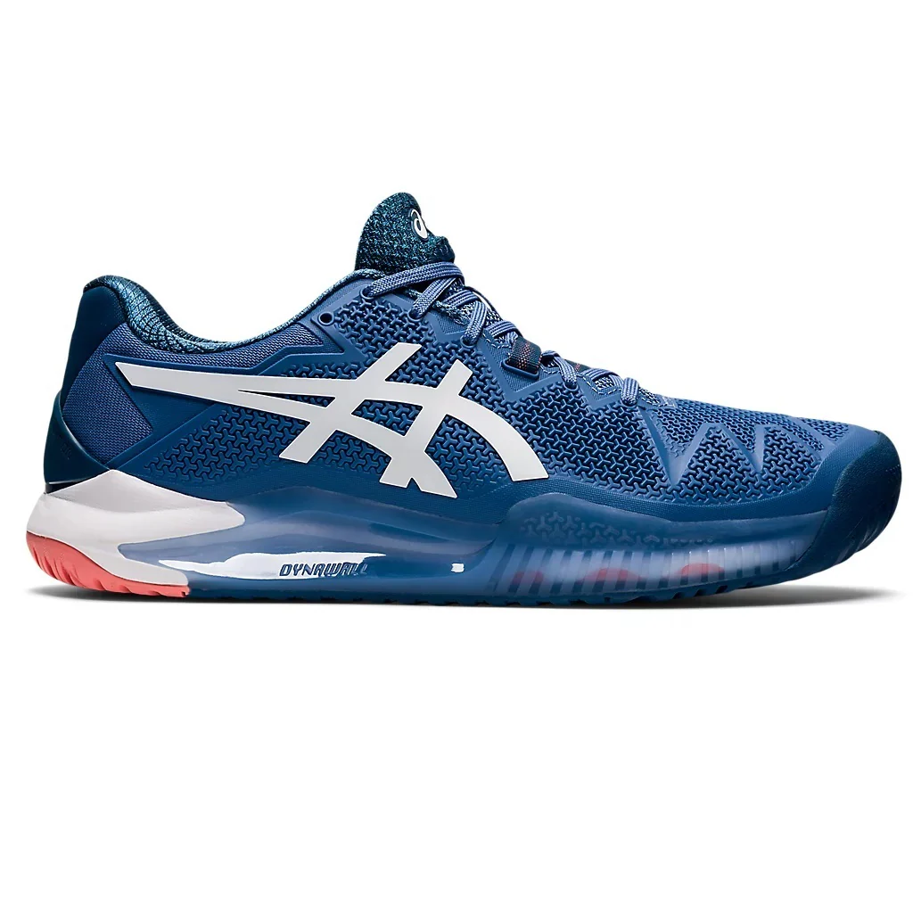 Men's Asics Gel-Resolution 8, Blue Harmony/White, 10 2E Wide
