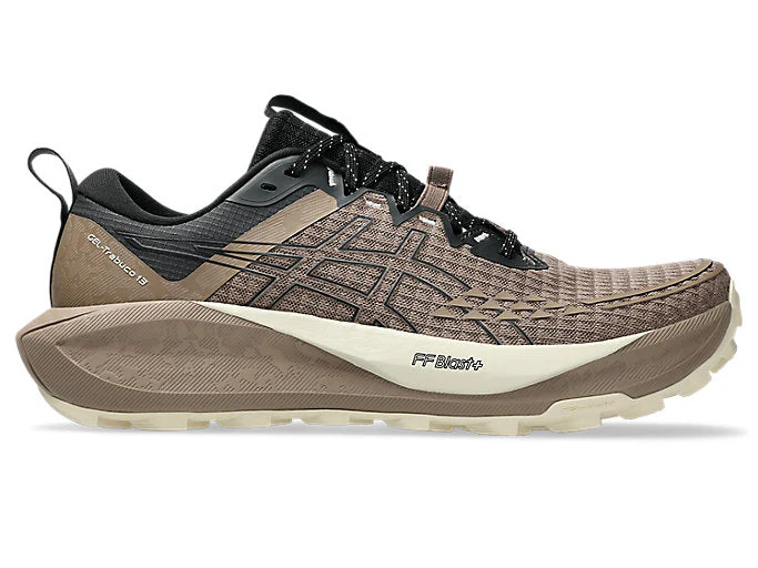 Men's Asics Gel-Trabuco 13, Taupe Grey/Black, 13 D Medium