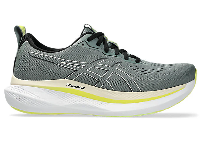 Men's Asics Glideride Max, Monument Blue/Vanilla, 13 D Medium