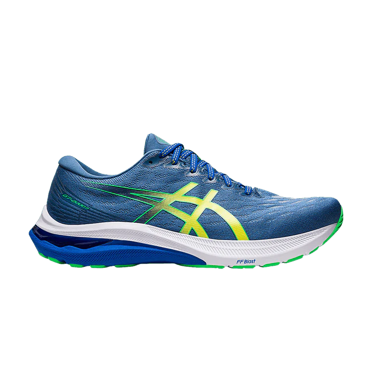 Men's Asics GT-1000 11, Azure/Lemon Spark, 10.5 D Medium