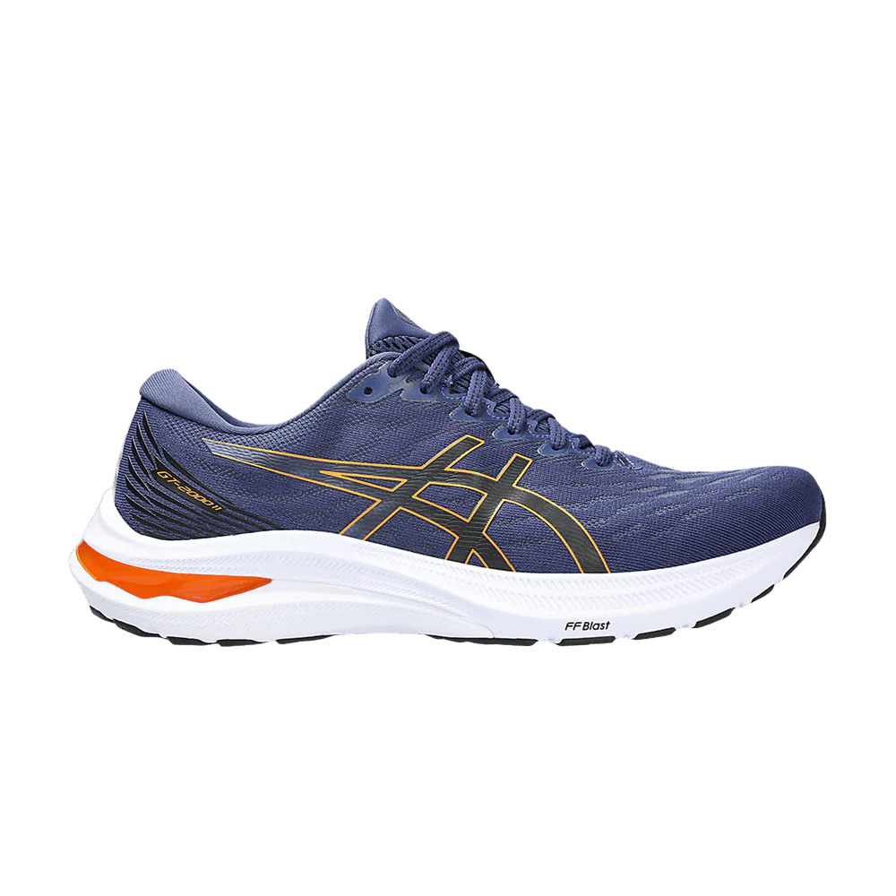 Men's Asics GT-2000 11, Deep Ocean/Bright Orange, 9.5 D Medium