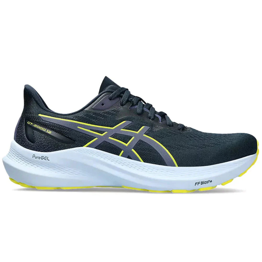 Men's Asics GT-2000 12, French Blue/Bright Yellow, 10 D Medium