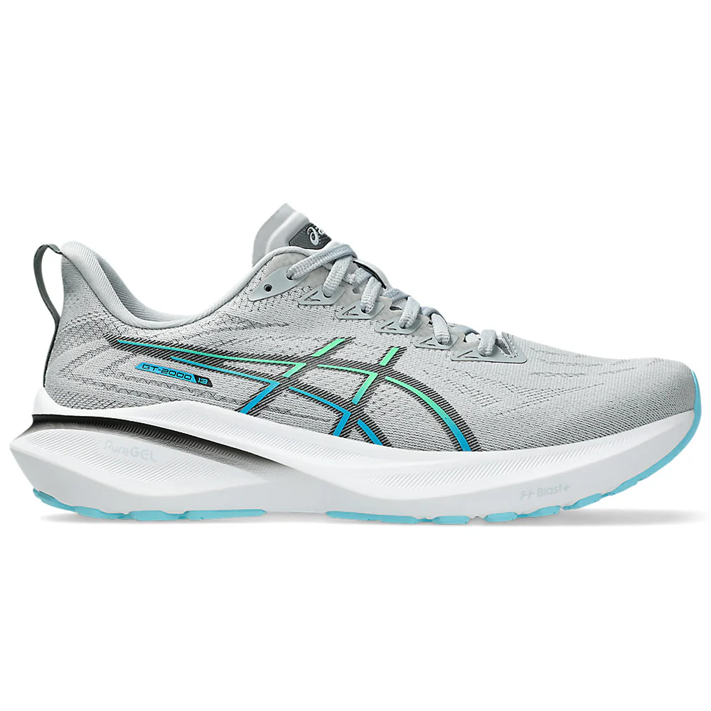 Men's Asics GT-2000 13, Piedmont Grey/Black, 11.5 D Medium