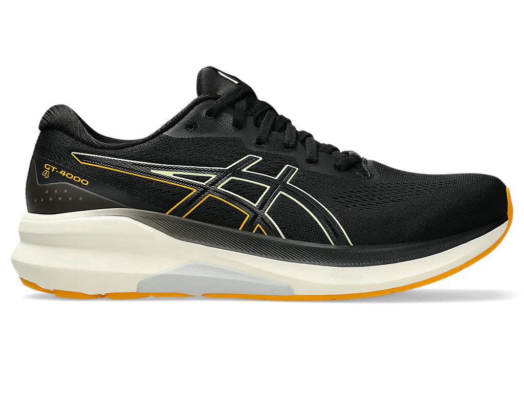Men's Asics GT-4000 4, Black/Amber, 9 D Medium