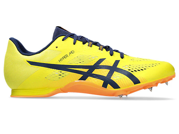 Men's Asics Hypersprint 8, Bright Yellow/Blue Expanse, 11 D Medium