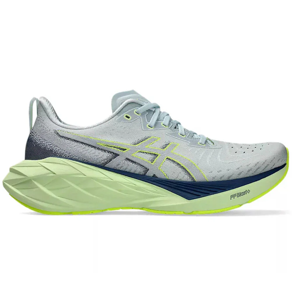 Men's Asics Novablast 4, Cool Grey/Blue Expanse, 13 D Medium