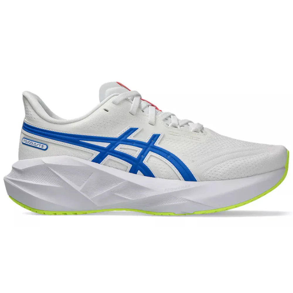 Men's Asics Novablast 5 ATC, White/Tuna Blue, 10.5 D Medium