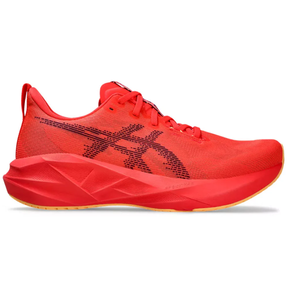 Men's Asics Novablast 5, Flash Red/Edo Purple, 13 D Medium