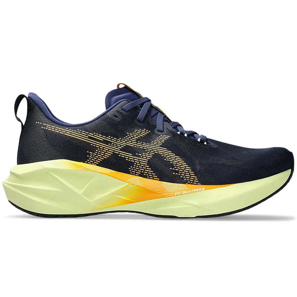 Men's Asics Novablast 5, Indigo Blue/Amber, 10 D Medium