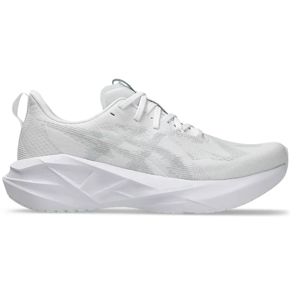 Men's Asics Novablast 5, White/Piedmont Grey, 9 D Medium