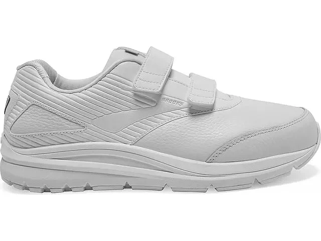 Men's Brooks Addiction Walker V-Strap 2, White/White, 9 4E Extra Wide