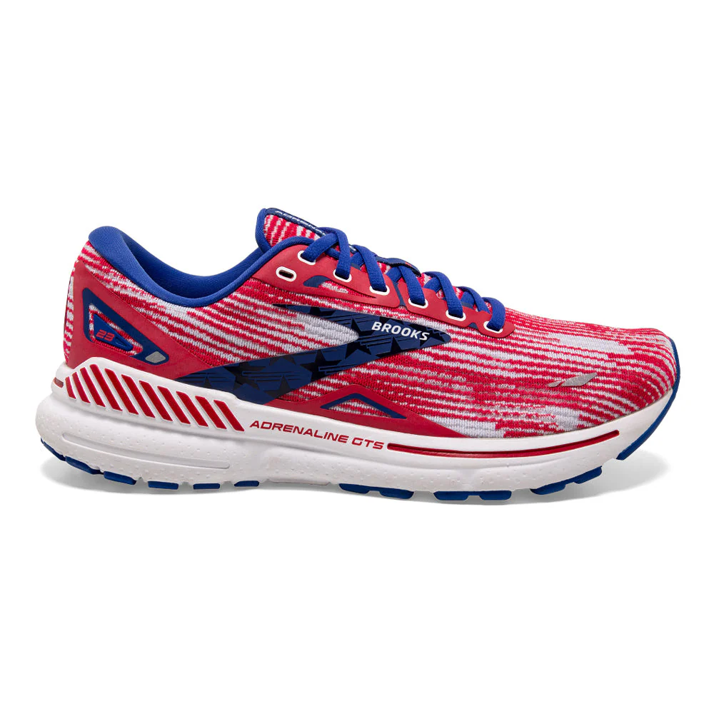 Men's Brooks Adrenaline GTS 23, Surf/White/Tango, 12.5 D Medium