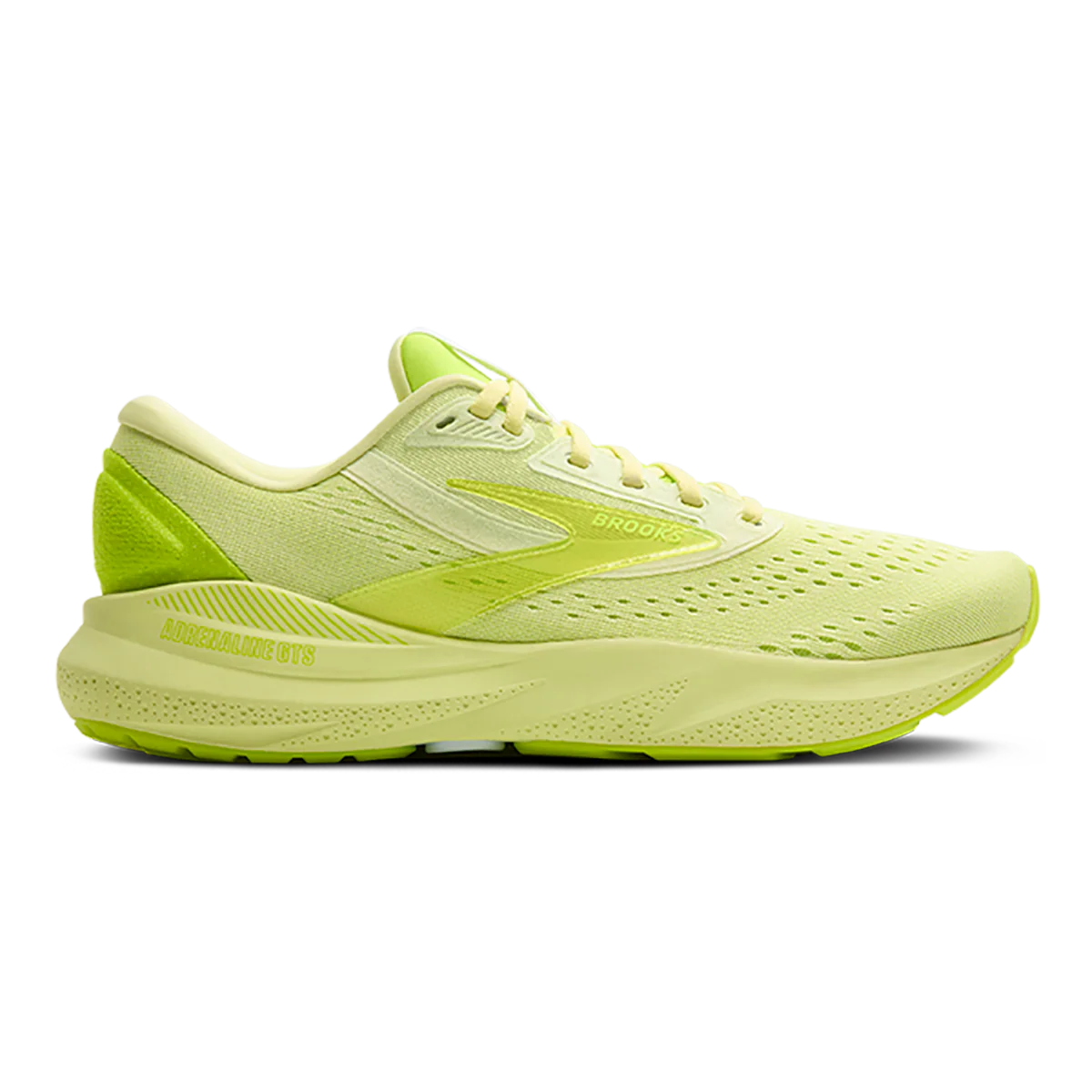 Men's Brooks Adrenaline GTS 24, Lime Green/Nightlife, 9.5 D Medium