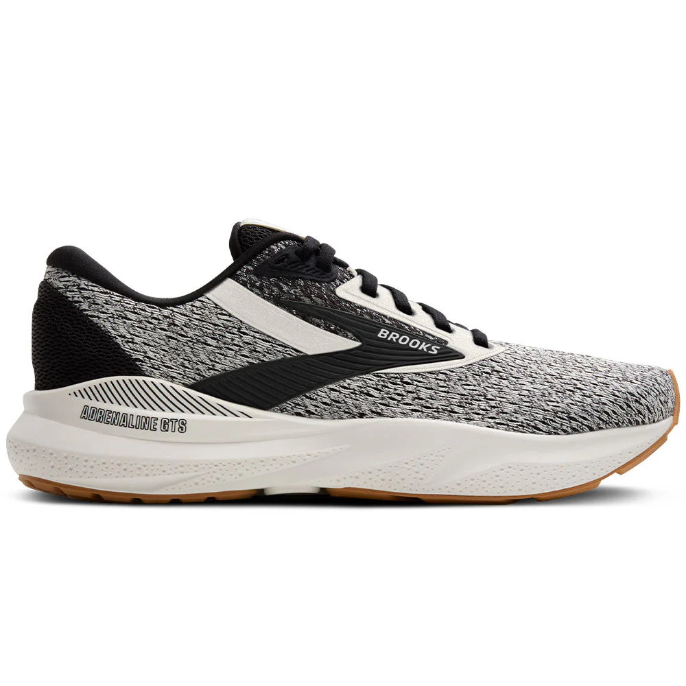 Men's Brooks Adrenaline GTS 24, Coconut/Black/Biscuit, 11.5 D Medium