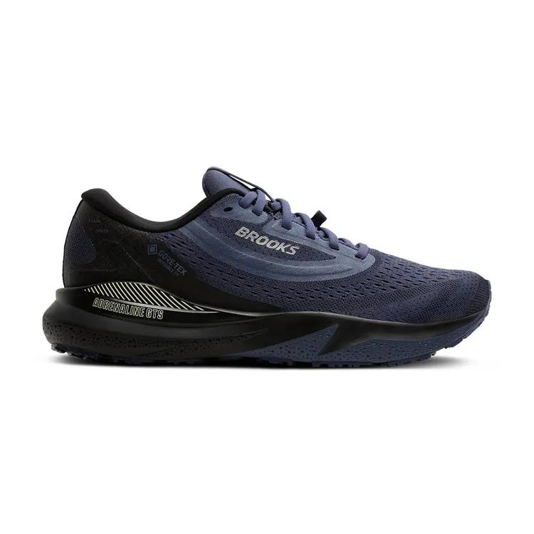 Men's Brooks Adrenaline GTS 24 GTX, Black/Nightshadow/Coconut, 10.5 D Medium