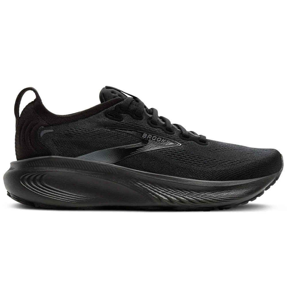 Men's Brooks Adrenaline GTS 25, Black/Black/Ebony, 13 2E Wide
