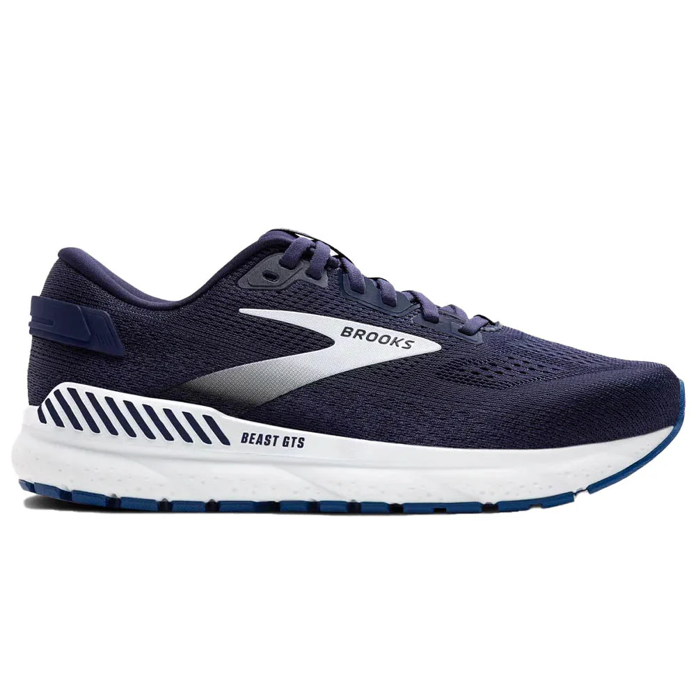 Men's Brooks Beast GTS 24, Peacoat/True Navy/White, 11 D Medium