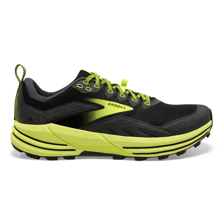 Men's Brooks Cascadia 16, Black/Ebony/Nightlife, 13 D Medium