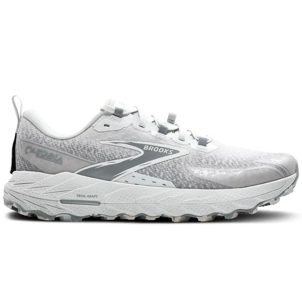 Men's Brooks Cascadia 18, Oyster/Primer Grey/Coconut, 15 D Medium