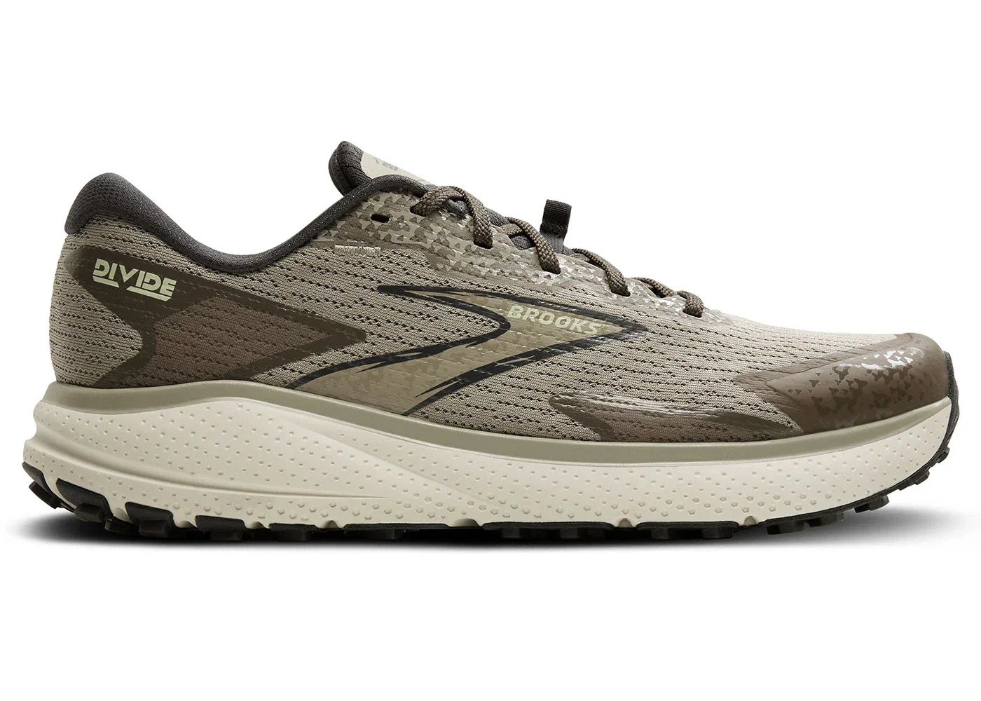 Men's Brooks Divide 5, London Fog/Falcon/Ebony, 12 D Medium