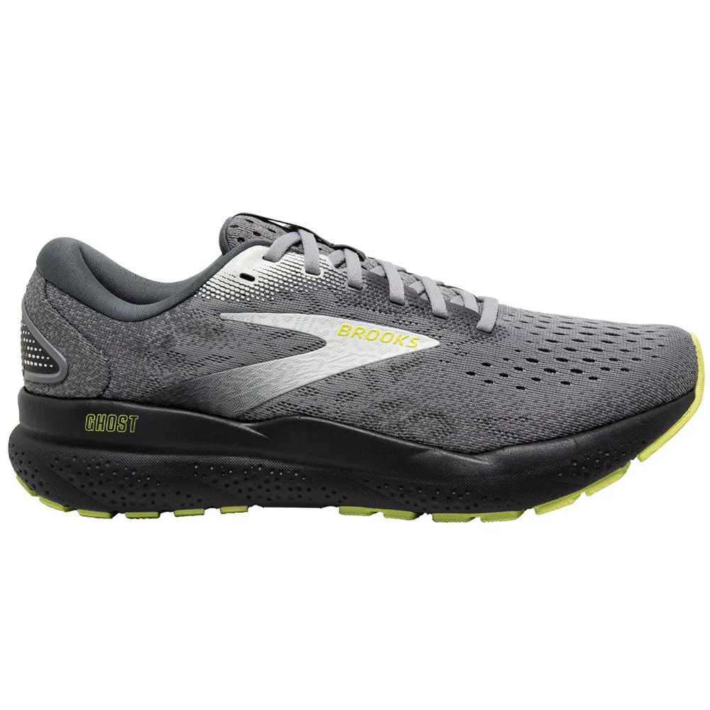Men's Brooks Ghost 16, Primer/Grey/Lime, 12 B Narrow