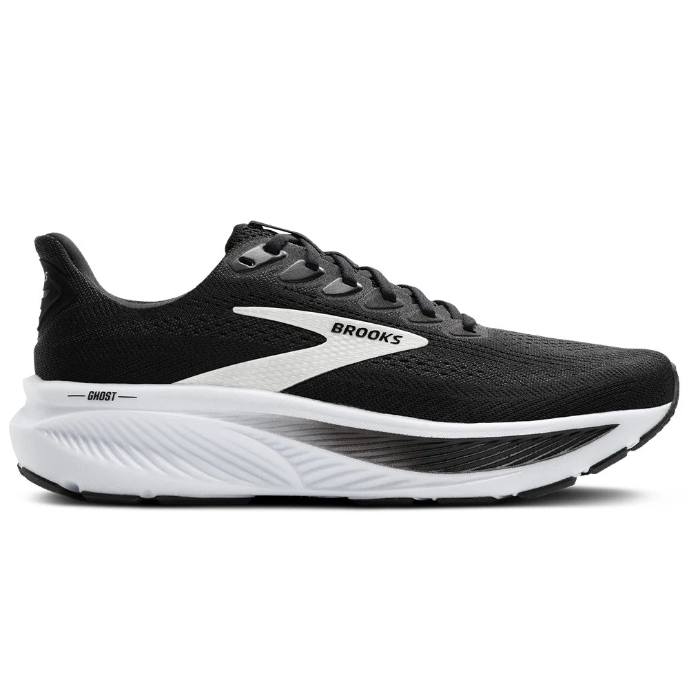 Men's Brooks Ghost 17, Black/Grey/White, 11 D Medium