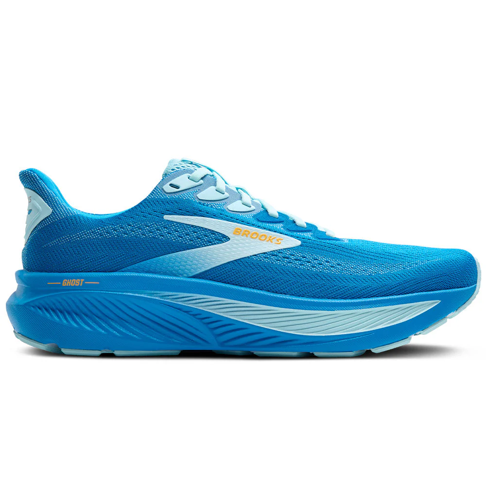 Men's Brooks Ghost 17, Cloissone/Blue/Orange, 12 D Medium
