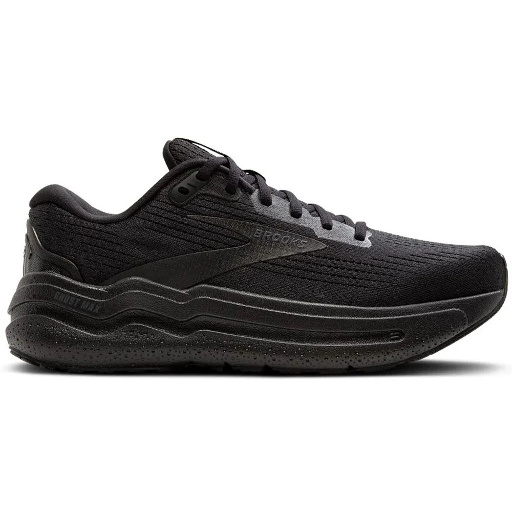 Men's Brooks Ghost Max 2, Black/Black/Ebony, 10 D Medium