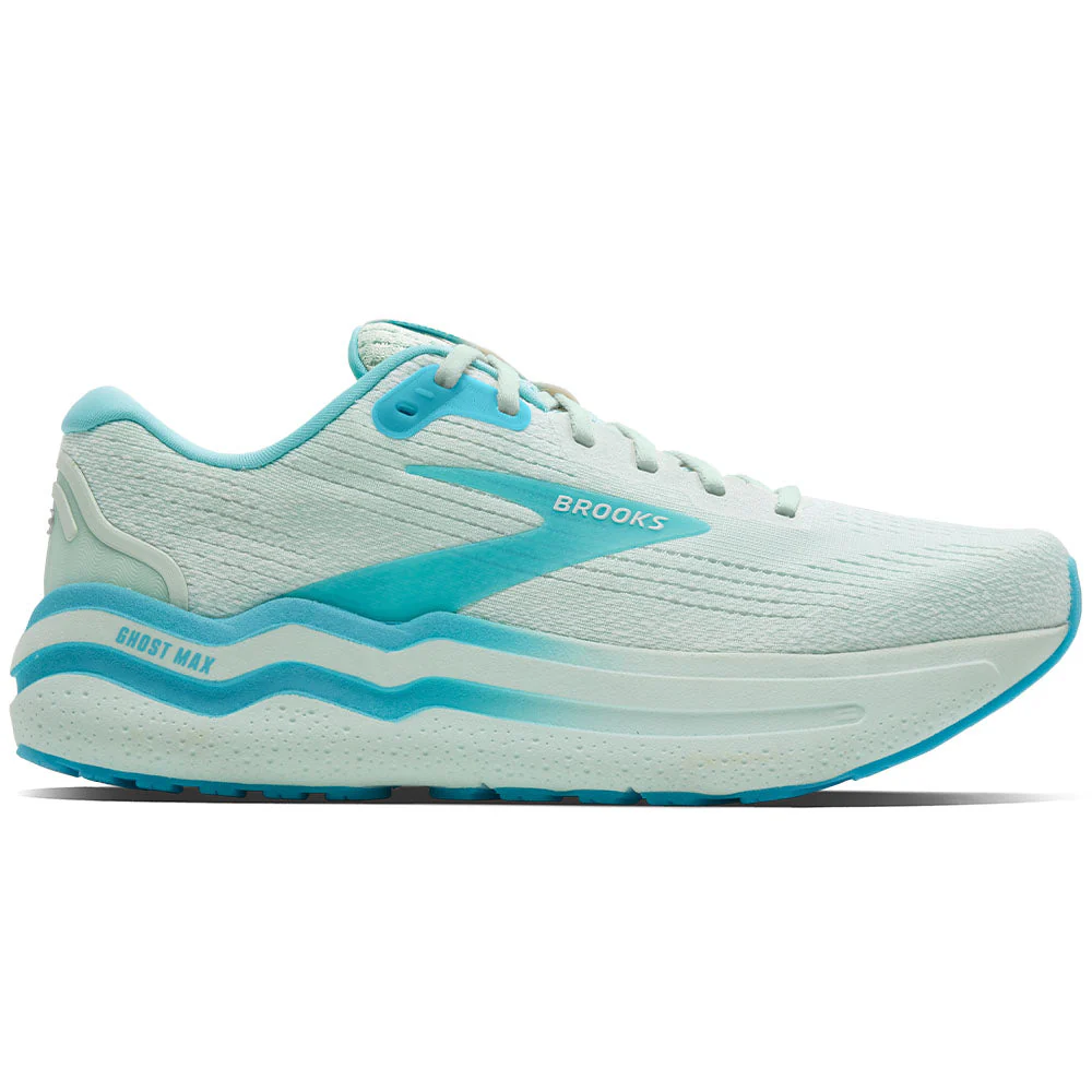 Men's Brooks Ghost Max 2, HoneyDew/Blue/White, 10.5 D Medium
