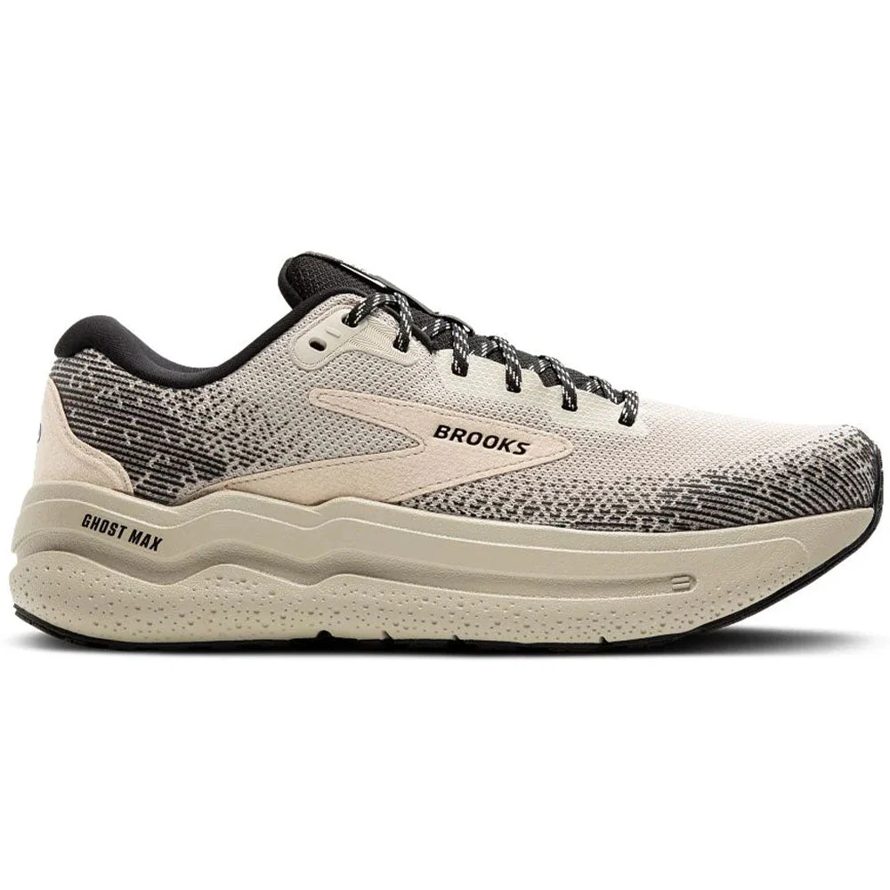 Men's Brooks Ghost Max 2, Pelican/Pelican/Black, 7.5 D Medium