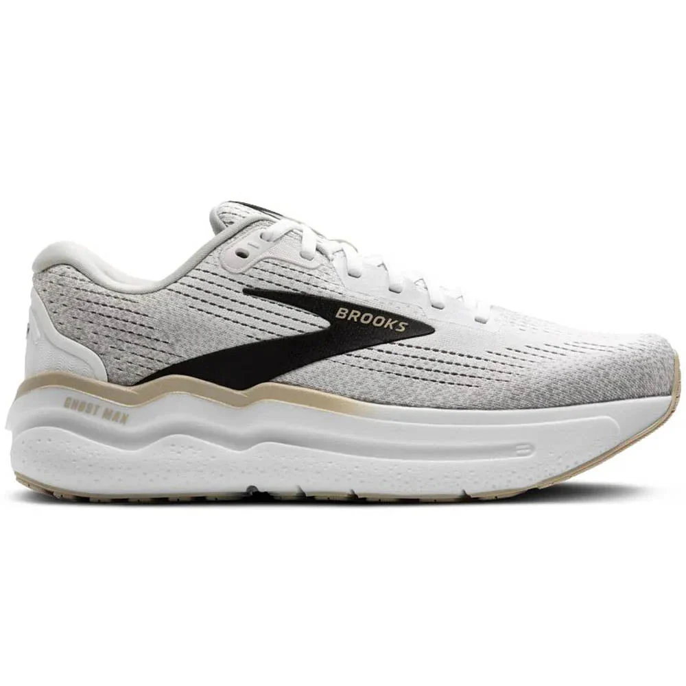 Men's Brooks Ghost Max 2, White/Pelican/Oyster, 10.5 D Medium