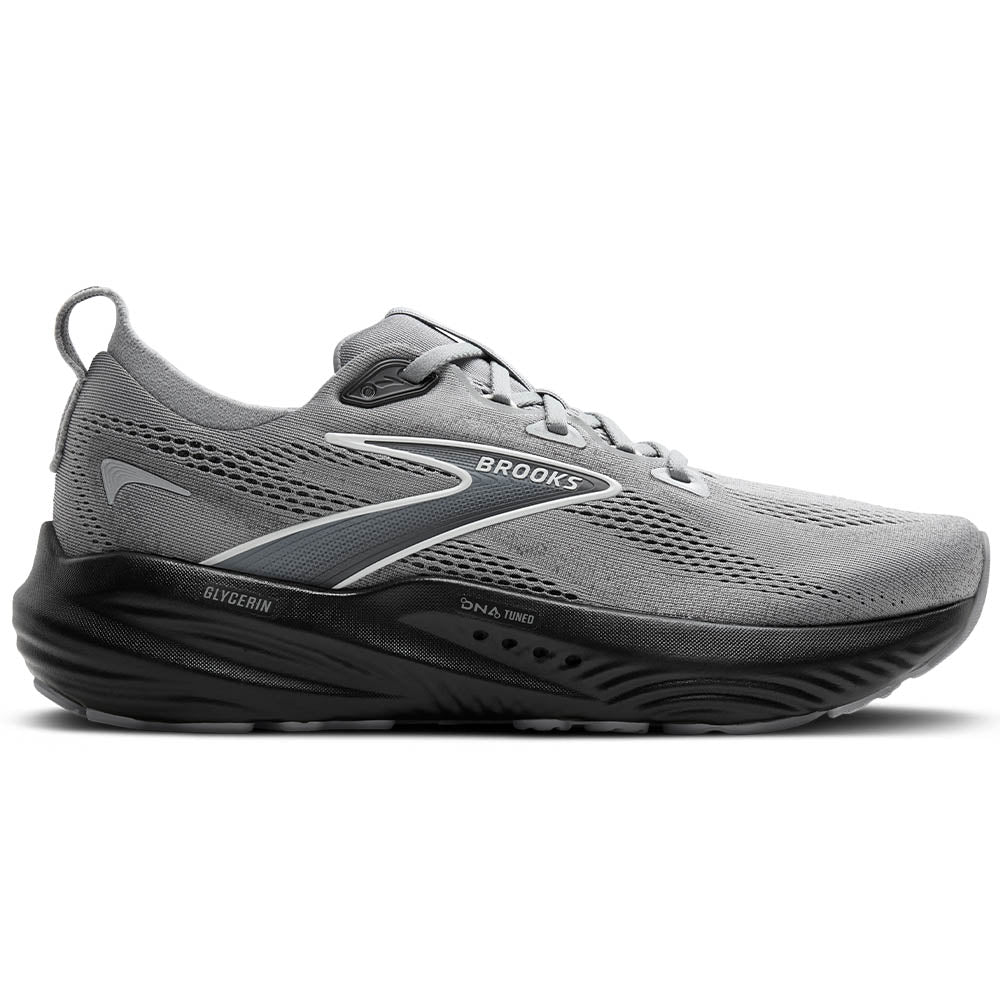 Men's Brooks Glycerin 22, Primer Gray/Ebony/Bluewash, 11 2E Wide
