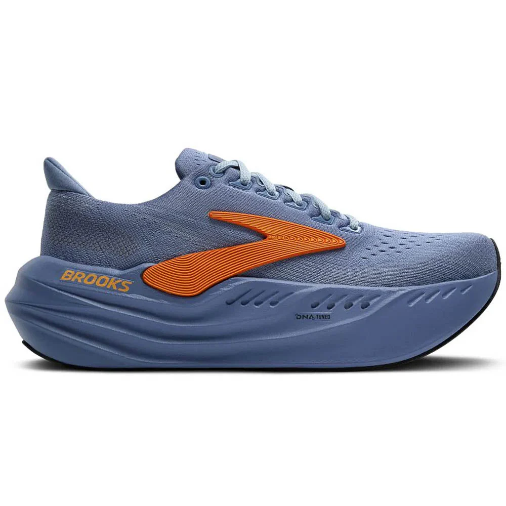 Men's Brooks Glycerin Max, Country Blue/Sky/Orange, 11 D Medium