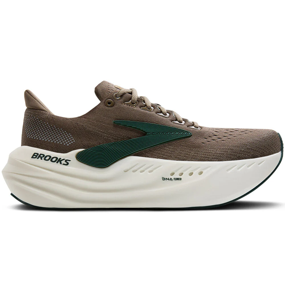 Men's Brooks Glycerin Max, Falcon/Green/London Fog, 13 D Medium