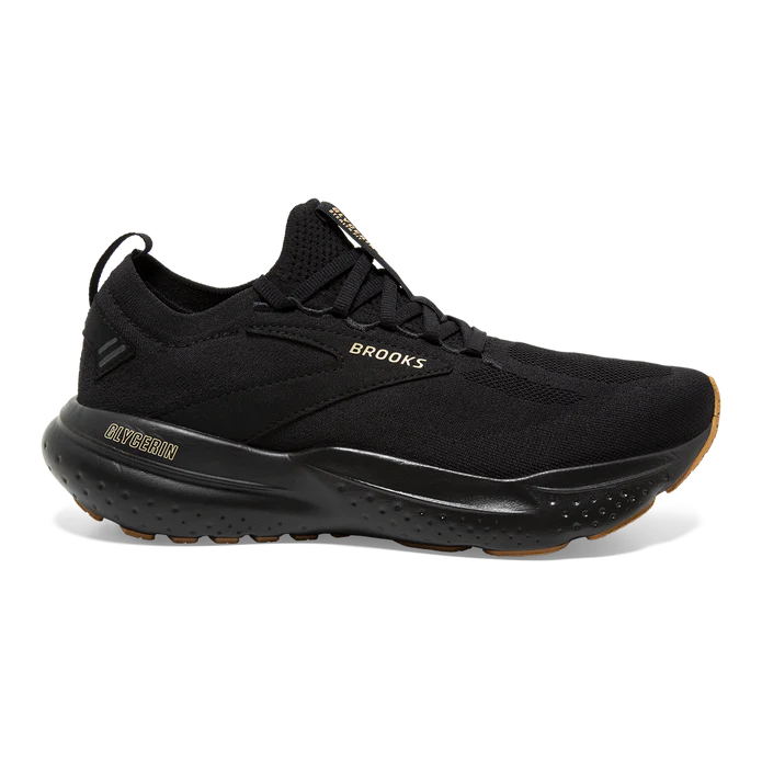 Men's Brooks Glycerin StealthFit 21, Black/Cream/Biscuit, 11 D Medium