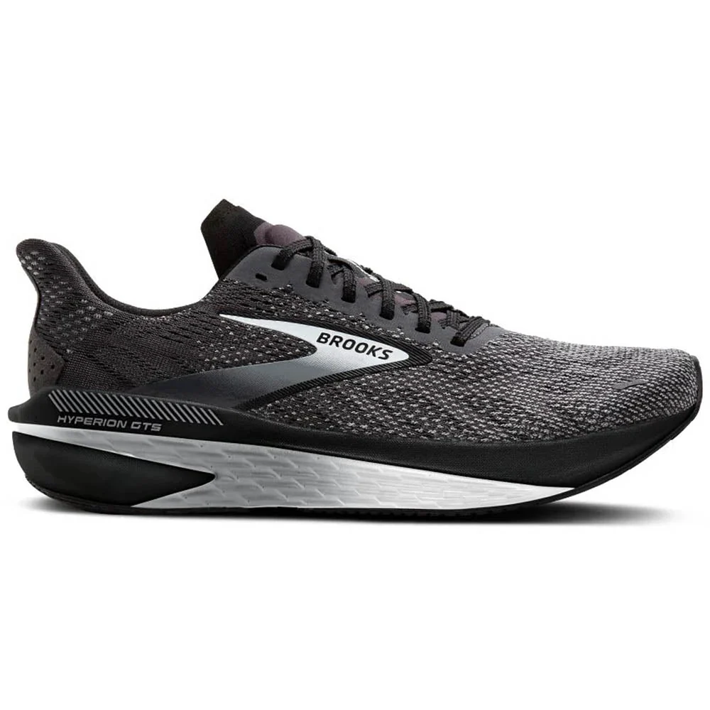 Men's Brooks Hyperion GTS 2, Black/Ebony/Primer Gray, 14 D Medium