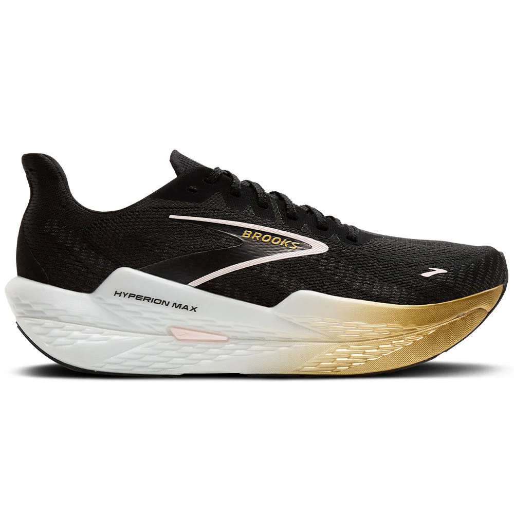 Men's Brooks Hyperion Max 2, Black/Gold/Pink, 12 D Medium