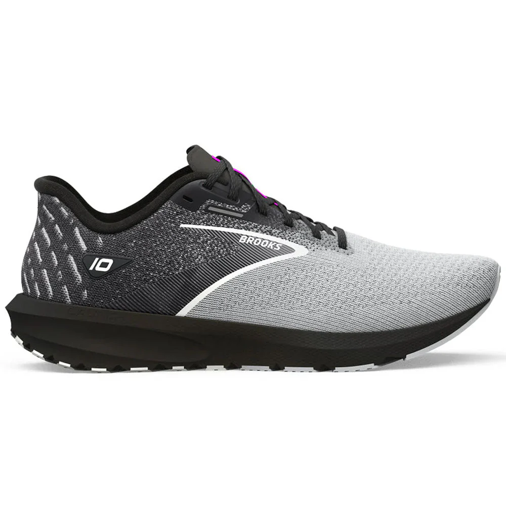 Men's Brooks Launch 10, Black/Blackened Pearl/White, 8.5 D Medium