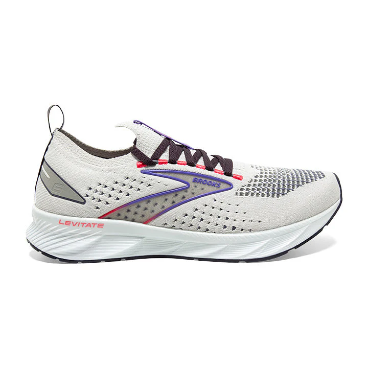 Men's Brooks Levitate StealthFit 6, Dawn Blue/Purple/Cayenne, 11 D Medium