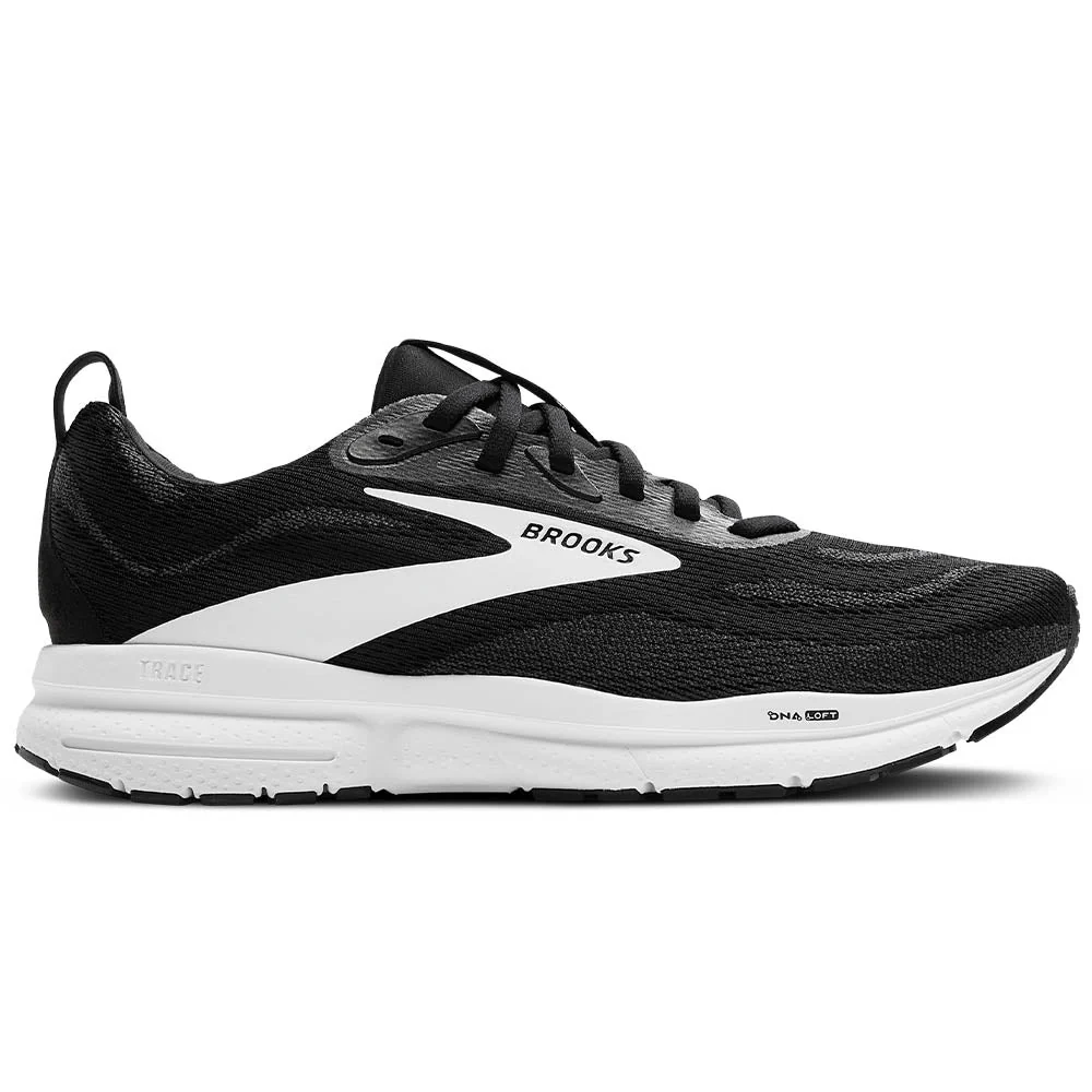 Men's Brooks Trace 4, Black/Grey/White, 10 2E Wide