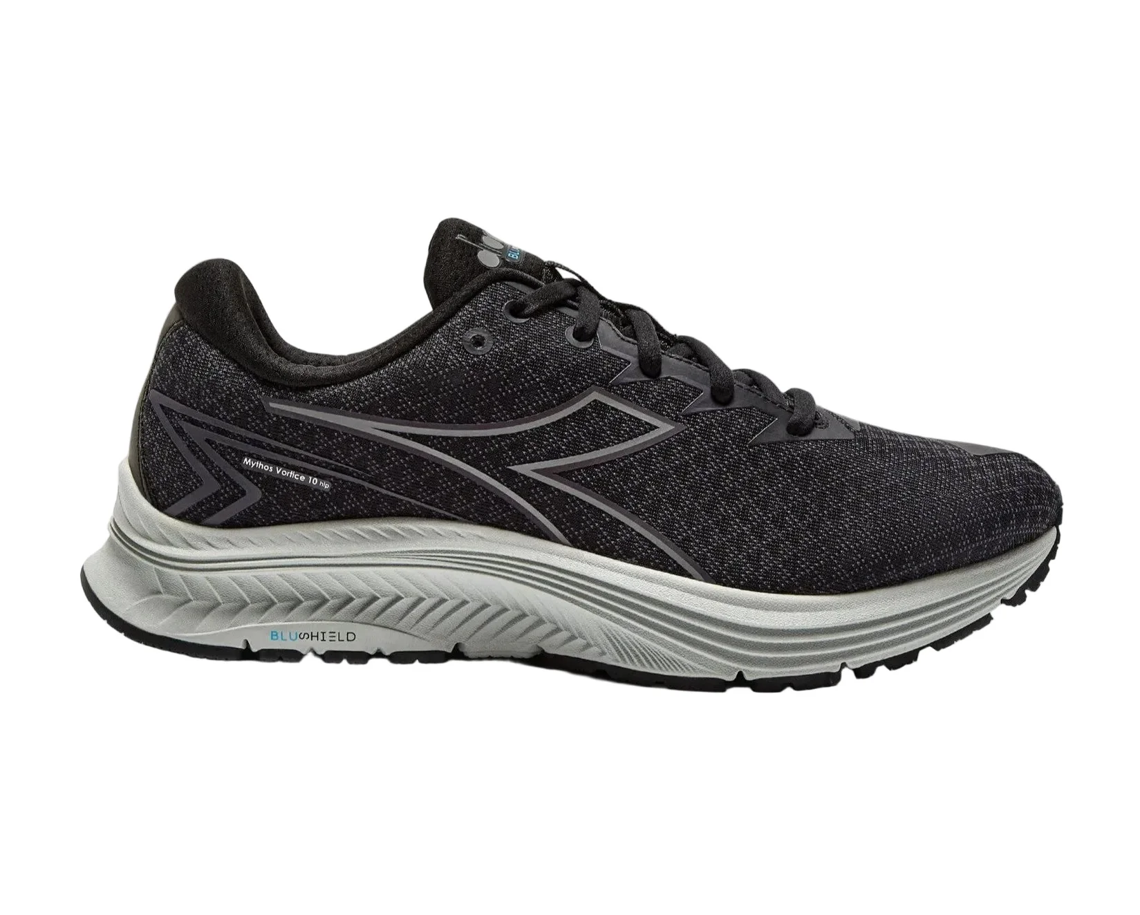 Men's Diadora Mythos Blushield 10 Vortice Hip, Black/Silver
